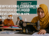 DFCA livelihood projects in KPK and FATA empowering communities
